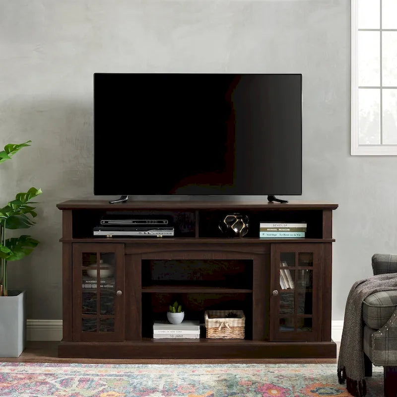 Classic 58.25 TV Stand with Open & Closed Storage for 65 TVs