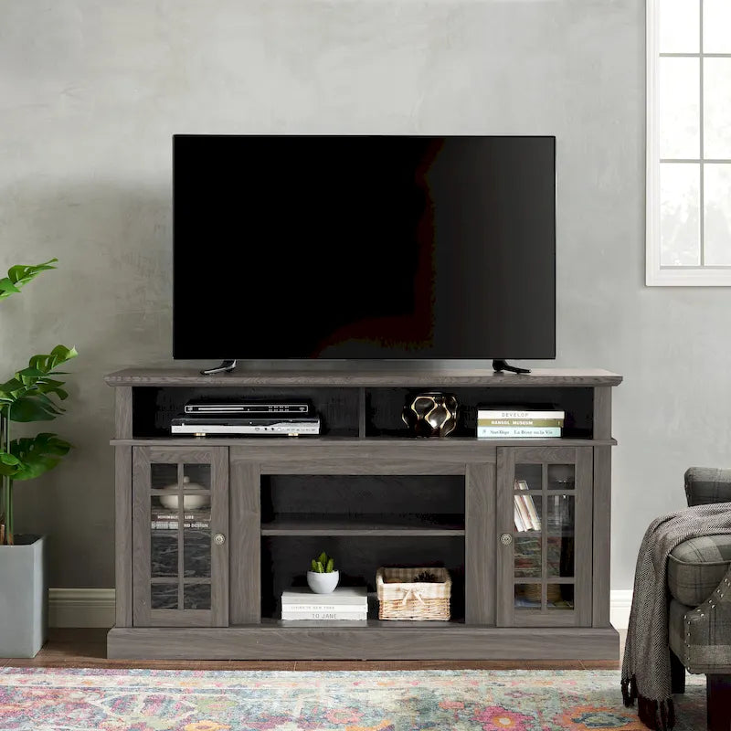 Classic 58.25 TV Stand with Open & Closed Storage for 65 TVs