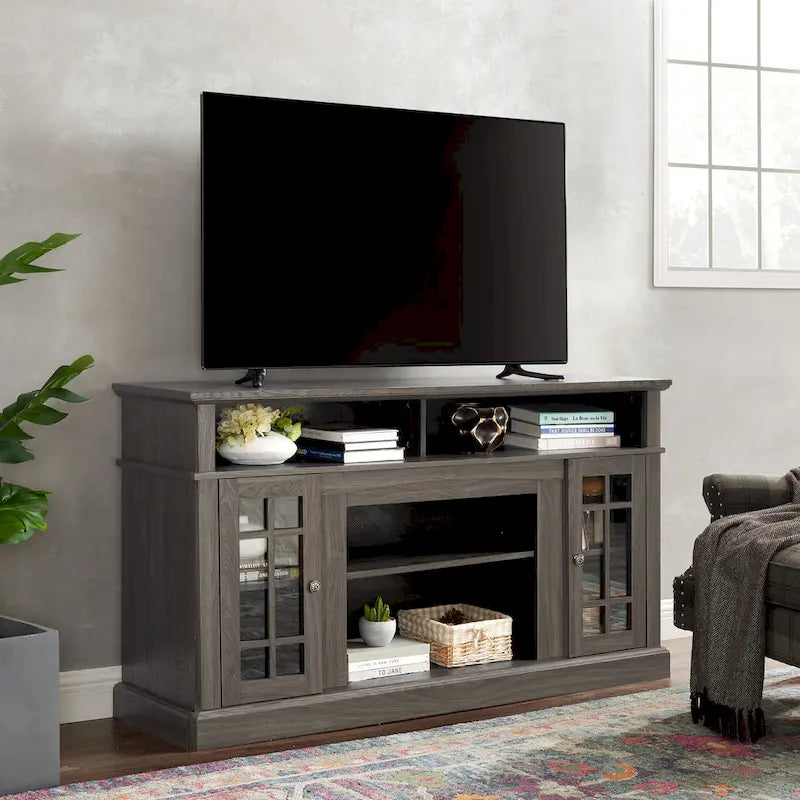 Classic 58.25 TV Stand with Open & Closed Storage for 65 TVs