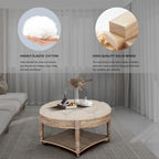 Large Round Ottoman Coffee Table