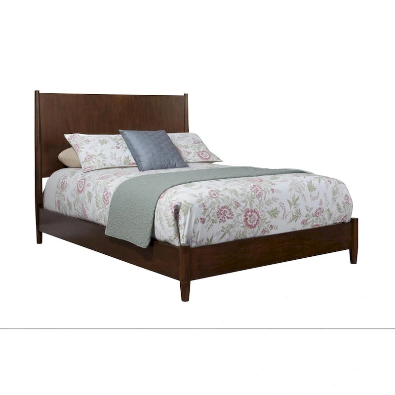 HomeRoots Brown Solid Wood California King Bed Frame