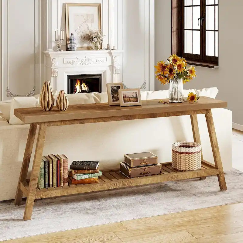 Extra Long Console Entryway Table, 70.9 Inches Console Table