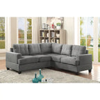 Sandridge 80 in. W 2-piece Microfiber L Shape Sectional Sofa - 80L x 80W x 36H