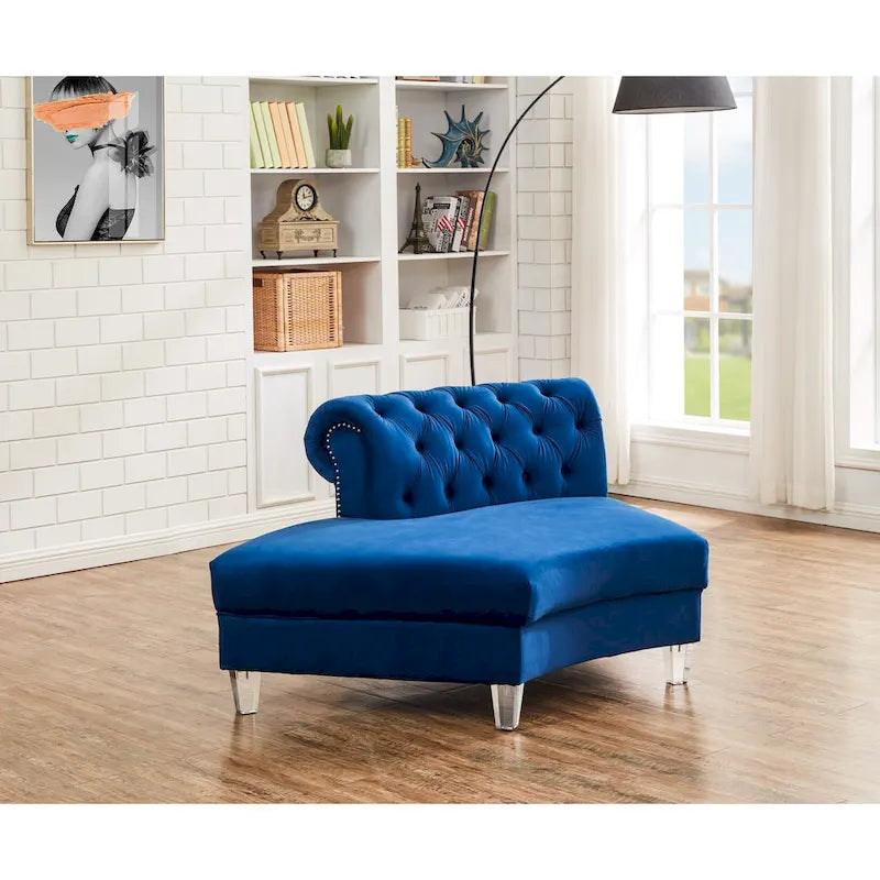 138.6 Velvet curved sofa Symmetrical Modular Sectional