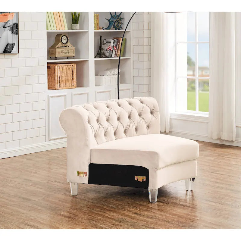 138.6 Velvet curved sofa Symmetrical Modular Sectional