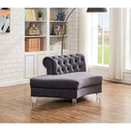 138.6 Velvet curved sofa Symmetrical Modular Sectional