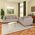 Coast to Coast Sofas Mid Century Modern Loveseat and Sofa Set Polyester Nylon Solid Wood Frame Upholstered