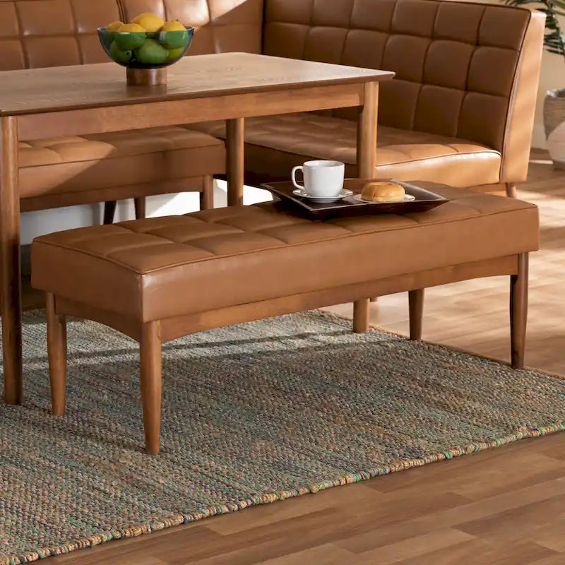 Sanford Mid-Century Modern Dining Bench