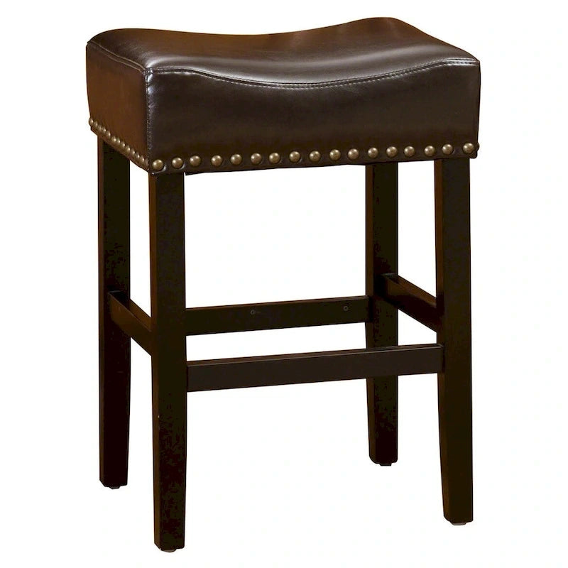 Lisette 26-inch Brown Backless Counter Stool (Set of 2) by Christopher Knight Home - 18.00 D x 15.50 W x 26.00 H
