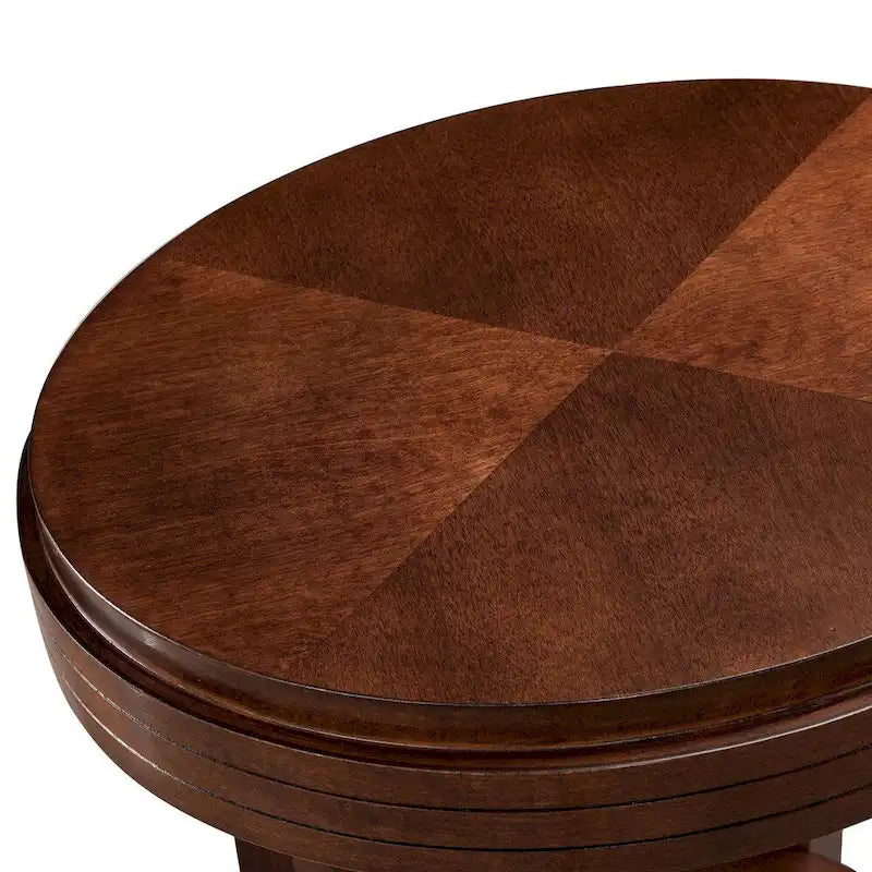 Favorite Finds Chocolate Cherry Oval End Table