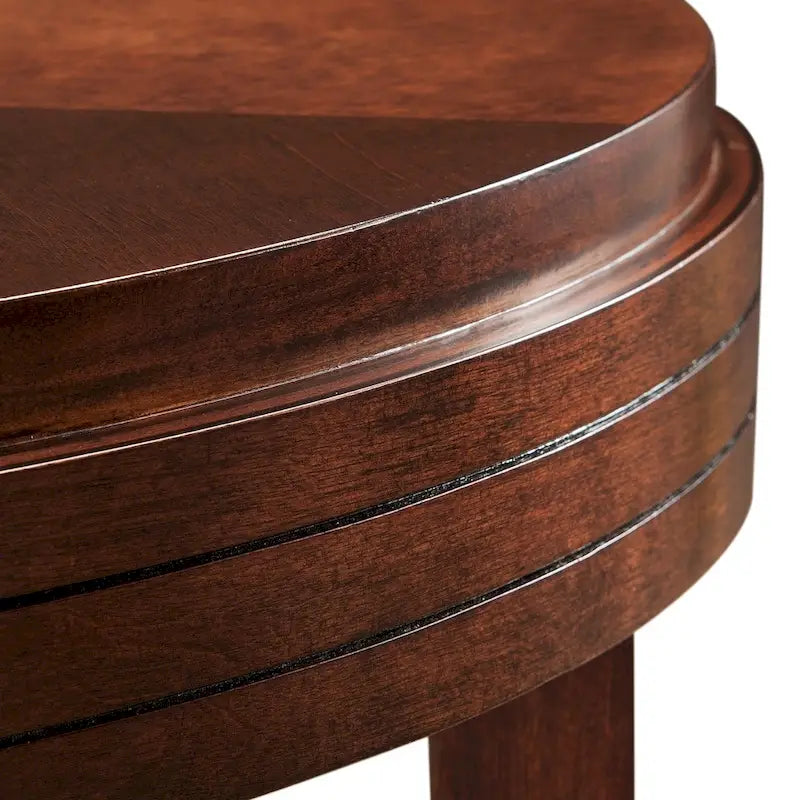 Favorite Finds Chocolate Cherry Oval End Table