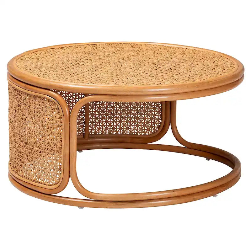 Eldon Bohemian Honey Rattan Coffee Table