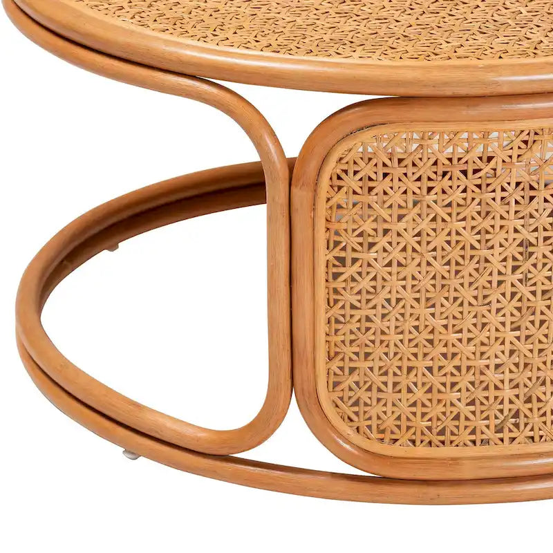 Eldon Bohemian Honey Rattan Coffee Table