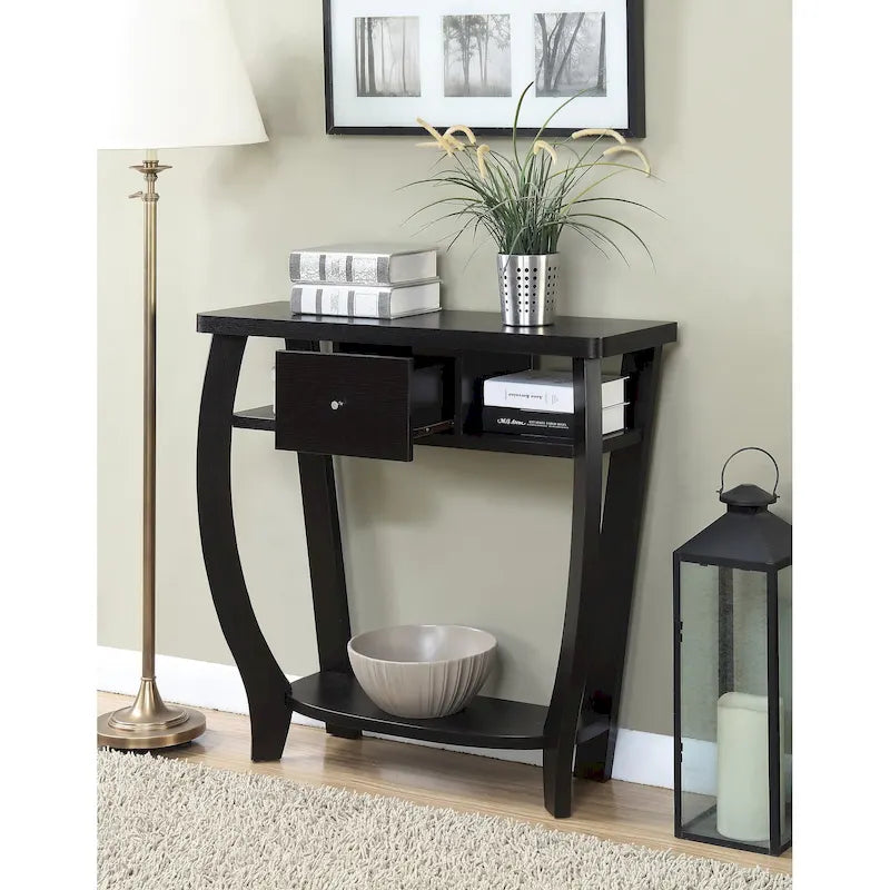Convenience Concepts Newport 1 Drawer Dorchester Console Table with Shelf