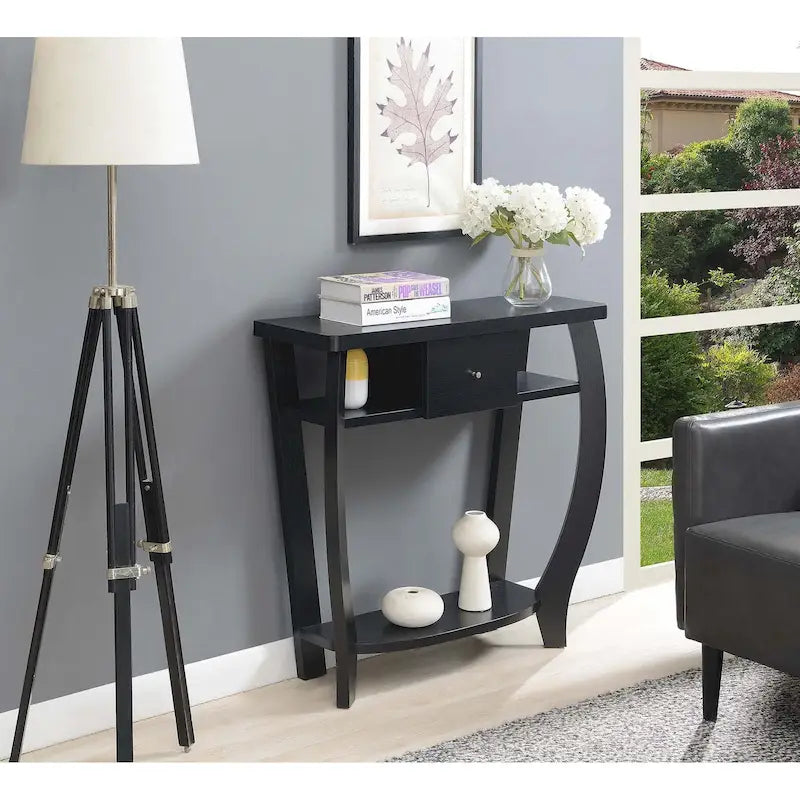 Convenience Concepts Newport 1 Drawer Dorchester Console Table with Shelf