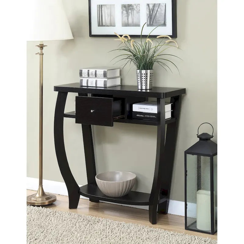 Convenience Concepts Newport 1 Drawer Dorchester Console Table with Shelf