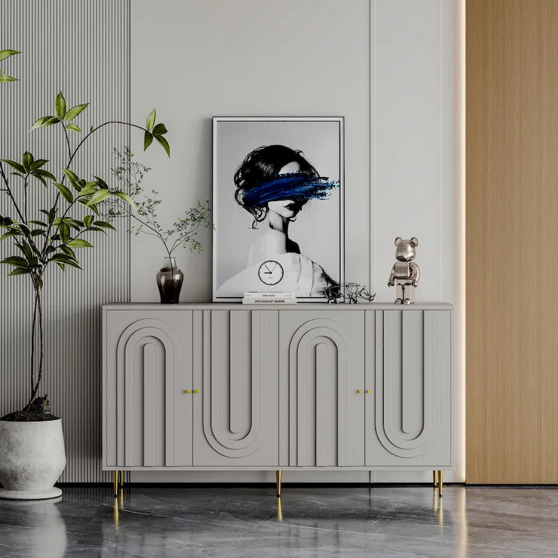 Modern Sideboard Buffet Server Cabinet Storage Cabinet