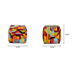 Pouf 23 Luxury Oversized Embroidery Bean Bag Cube Ottoman