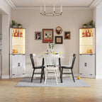 66 Tall Corner Cabinet With Led Light