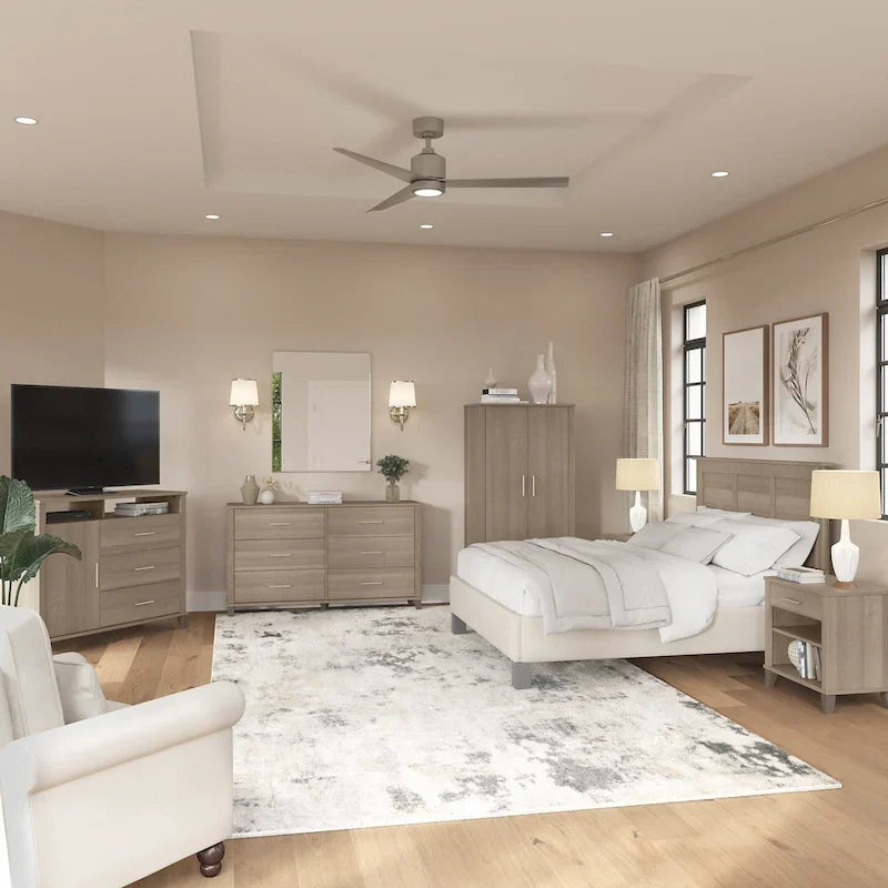 Somerset 6 Piece Full/Queen Size Bedroom Set by Bush Furniture