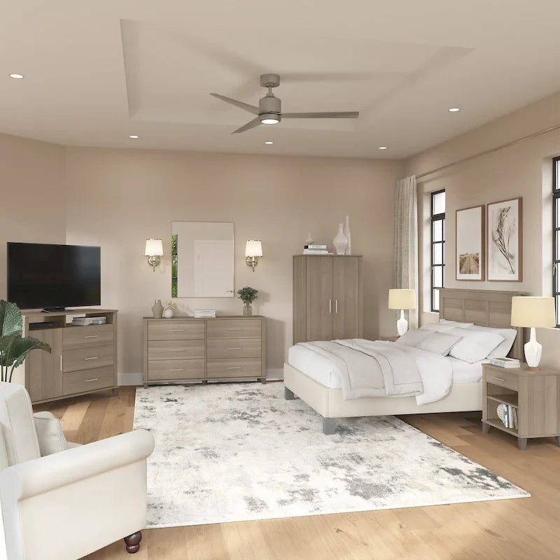 Somerset 6 Piece Full/Queen Size Bedroom Set by Bush Furniture