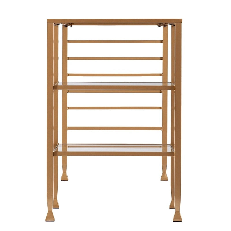 SEI Furniture Amelie Gold Metal/Glass Writing Desk