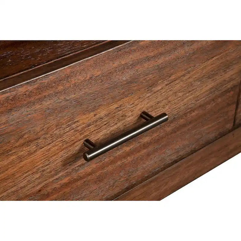 Origins by Alpine Trinidad Wood TV Console, Toffee (Brown)