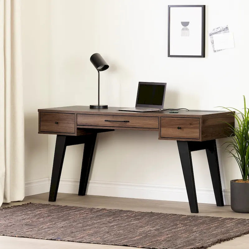 South Shore Helsy Computer Desk with Power Bar