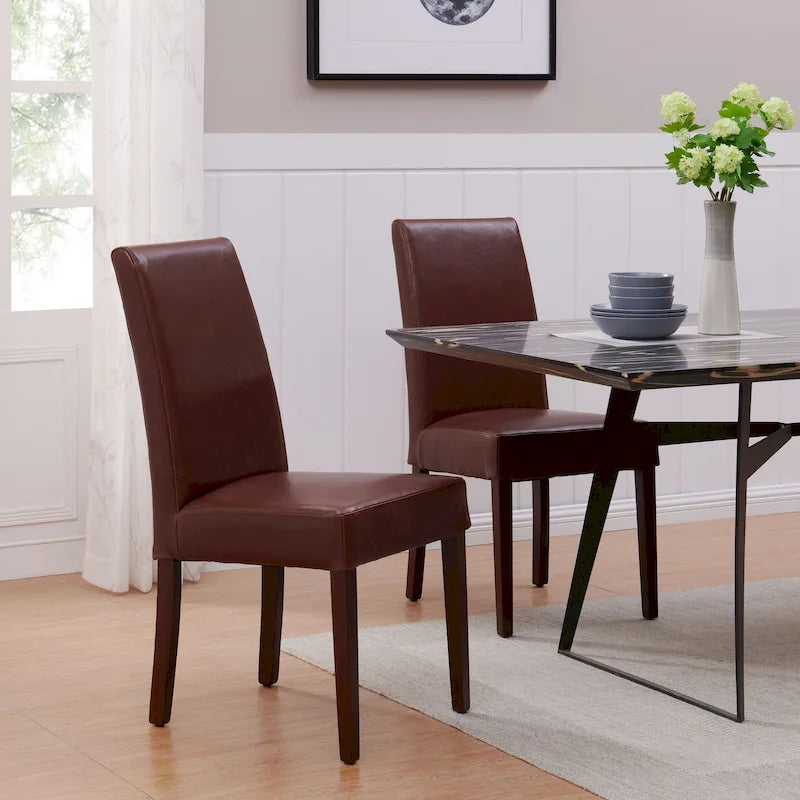 Hartford Leather Dining Chair,Set of 2