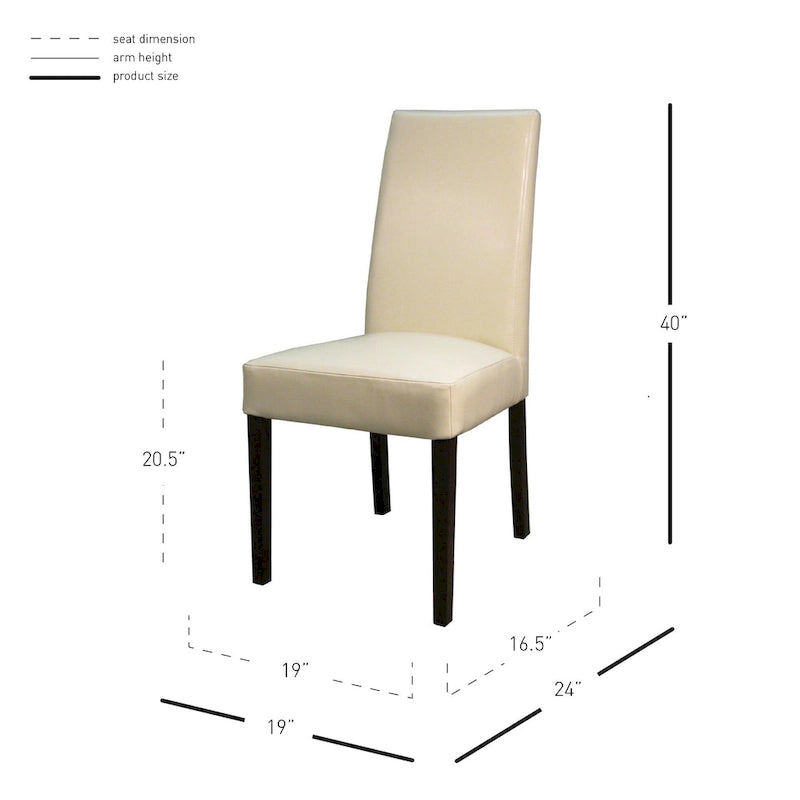 Hartford Leather Dining Chair,Set of 2