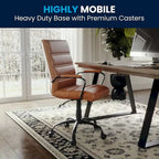 Mid-back LeatherSoft Executive Swivel Office Chair