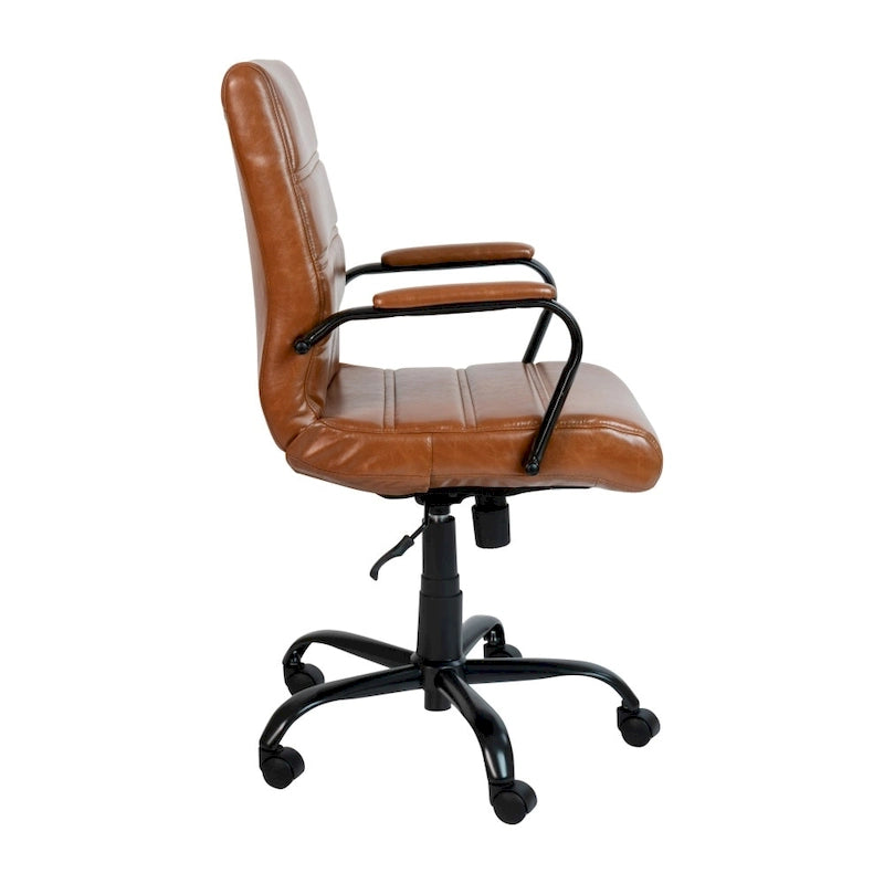 Mid-back LeatherSoft Executive Swivel Office Chair