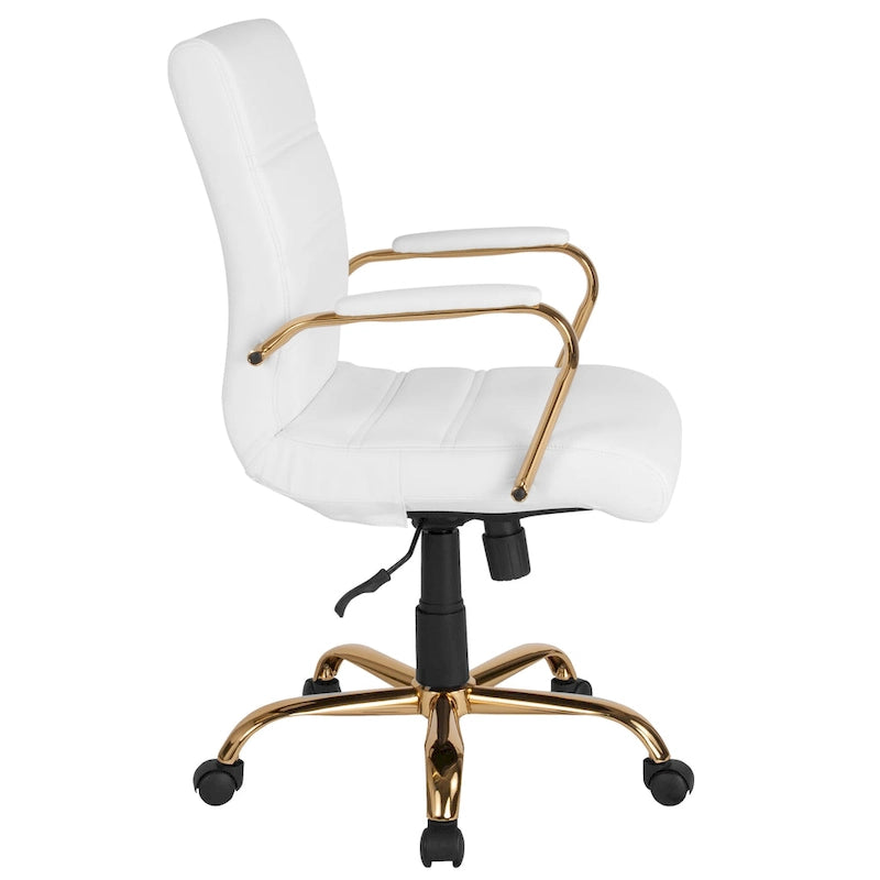 Mid-back LeatherSoft Executive Swivel Office Chair