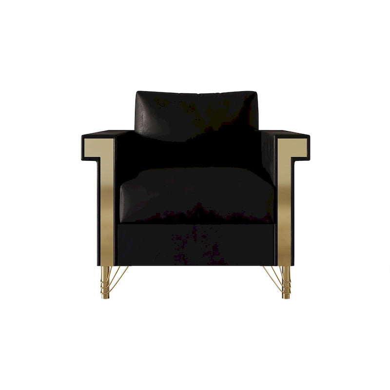 CraftPorch Luxurious Velvet Upholstered Arm Chair