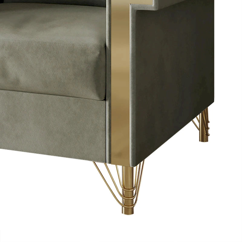 CraftPorch Luxurious Velvet Upholstered Arm Chair