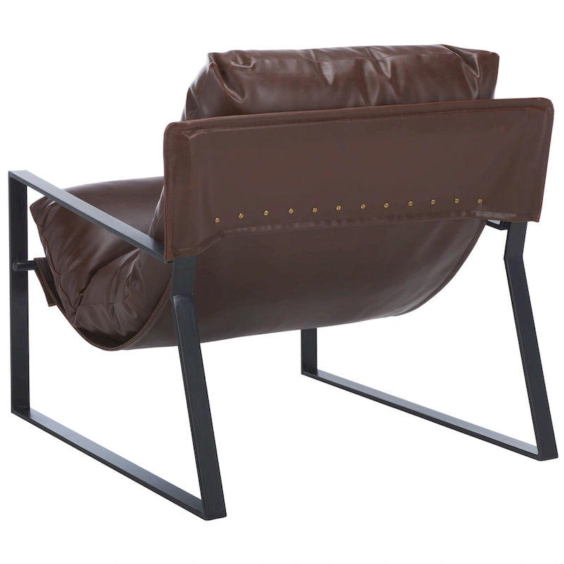 SAFAVIEH Elinor Pillow Top Accent Chair (Fully Assembled) - 31 In. W x 35 D In. x 33 In. H - 31Wx35Dx33H