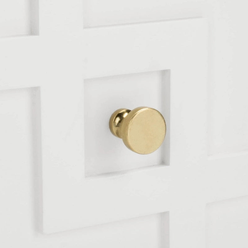 SAFAVIEH Zoey White/Gold 2-Drawer Nightstand