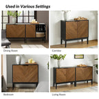 Jakob Modern 2 Doors Storage Cabinet Set with Adjustable Shelf By HOLALA HOME