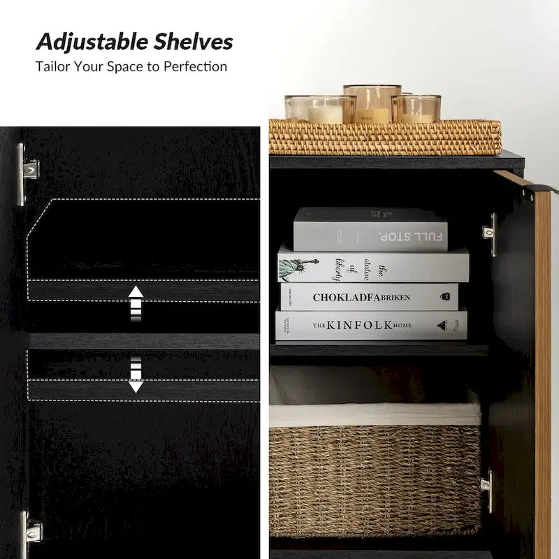 Jakob Modern 2 Doors Storage Cabinet Set with Adjustable Shelf By HOLALA HOME