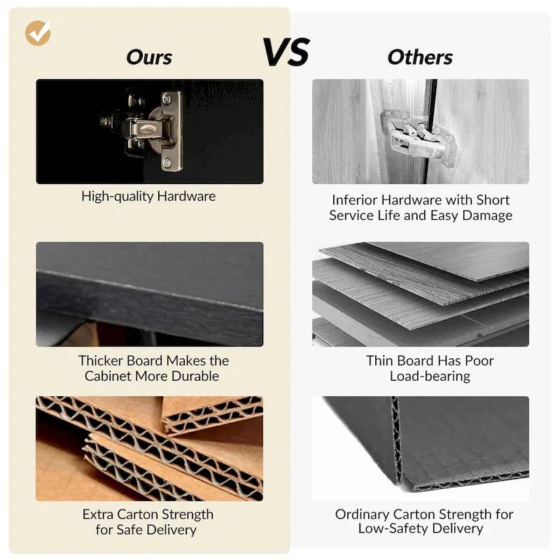 Jakob Modern 2 Doors Storage Cabinet Set with Adjustable Shelf By HOLALA HOME