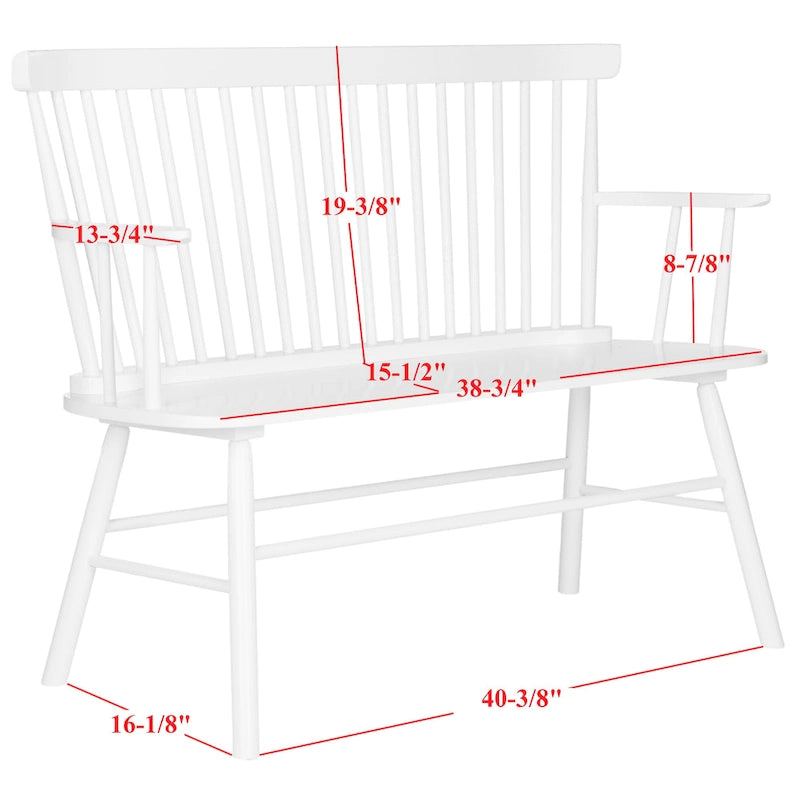 SAFAVIEH Gracija Spindleback Settee - 48 x 22.4 x 36 - 48W x 22D x 36H