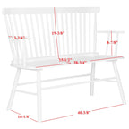 SAFAVIEH Gracija Spindleback Settee - 48 x 22.4 x 36 - 48W x 22D x 36H