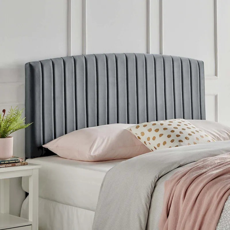 Silver Orchid La Marr Velvet Full / Queen Headboard
