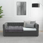 Twin Size Daybed with Drawers Upholstered Tufted Sofa Bed
