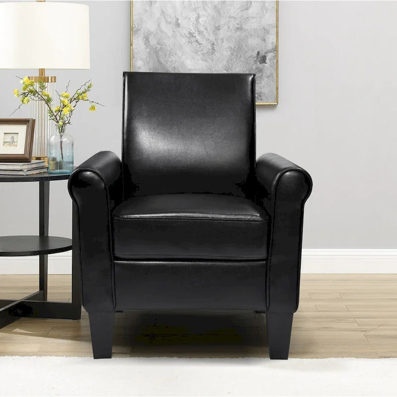 Modern PU Leather Accent Chair, Set of 1