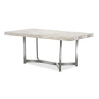 Lemm Contemporary Grey Metal 5-Piece Dining Table Setby Furniture of America