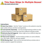 42 in Solid Wood Round Dual Drop Leaf Pedestal Counter Height Dining Table