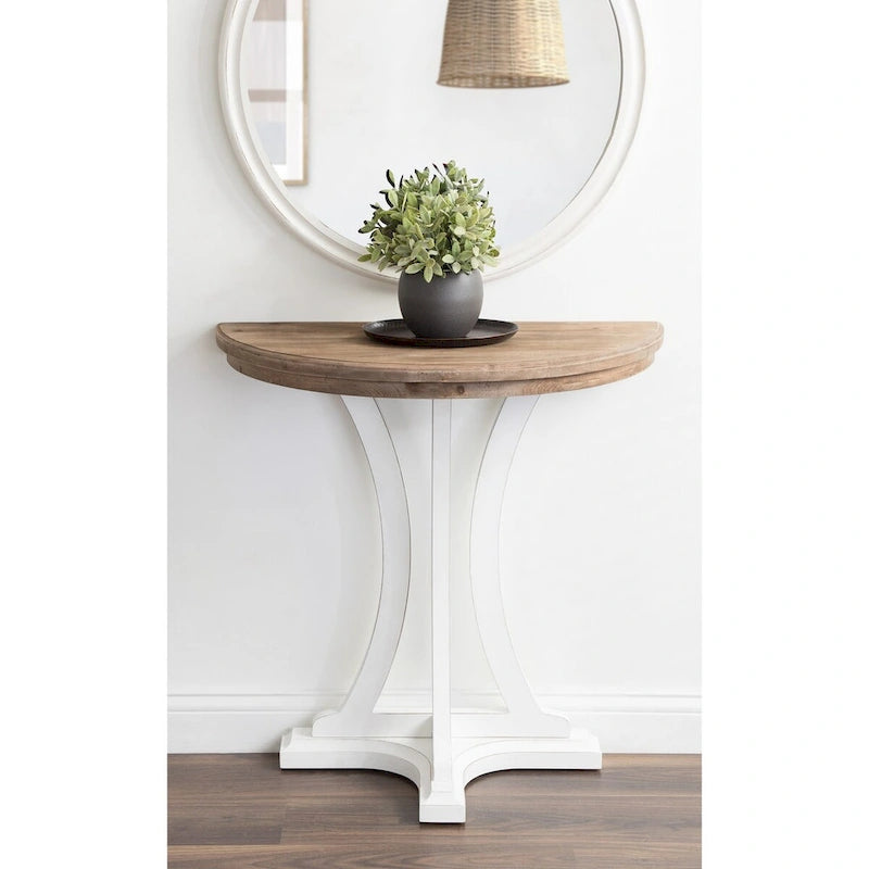Kate and Laurel Linsley Wood Console Table - 30x15x31