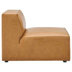 Mingle Vegan Leather 7-Piece Sectional Sofa