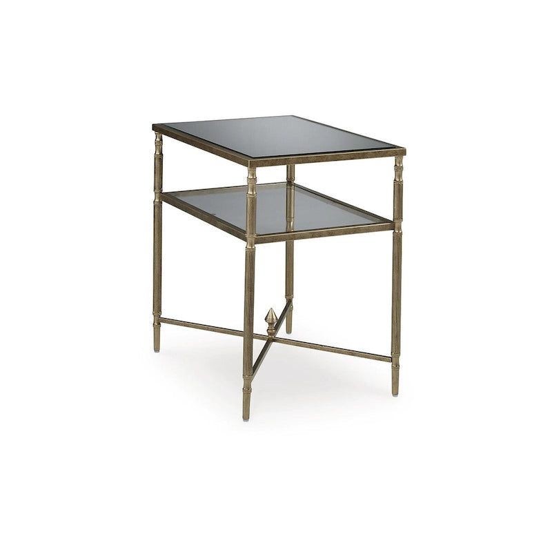 Signature Design by Ashley Cloverty Gold End Table - 25.75 W x 18 D x 26 H
